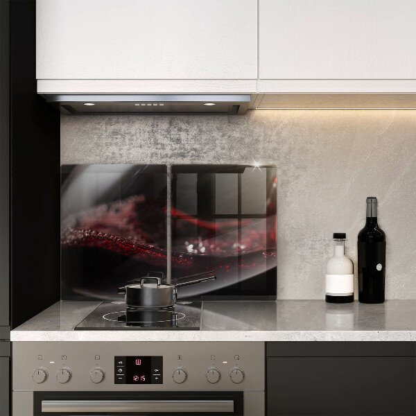 Chopping board Red wine glass