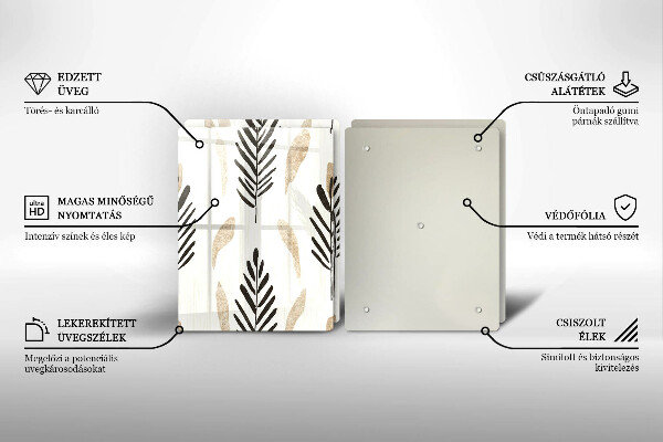 Chopping board Boho plants