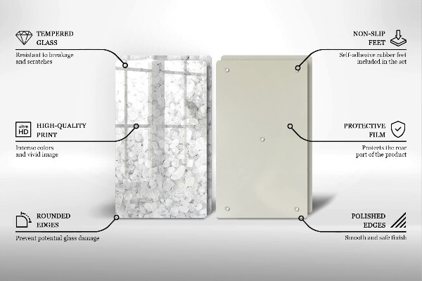 Chopping board Salt crystals
