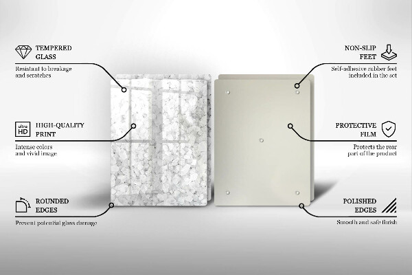 Chopping board Salt crystals