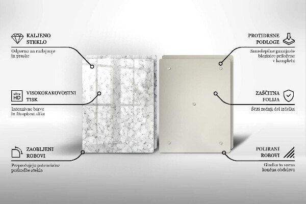 Chopping board Salt crystals