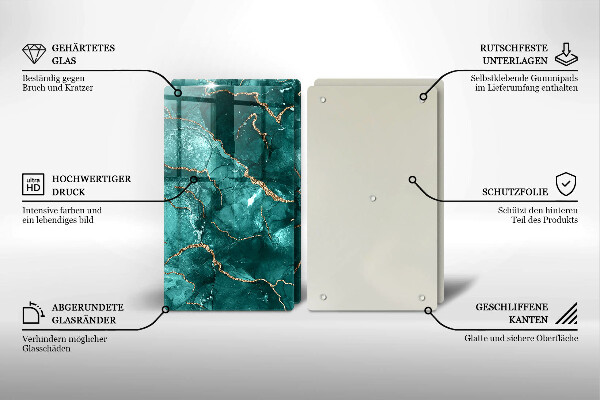 Chopping board Blue marble