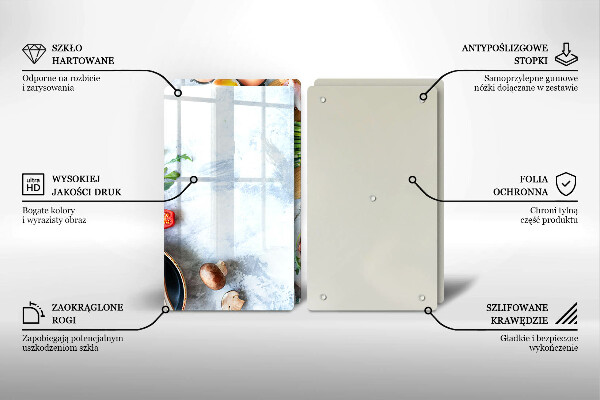 Chopping board Ingredients in the kitchen