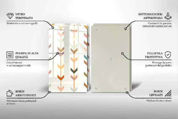 Chopping board Geometric elements