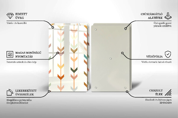 Chopping board Geometric elements