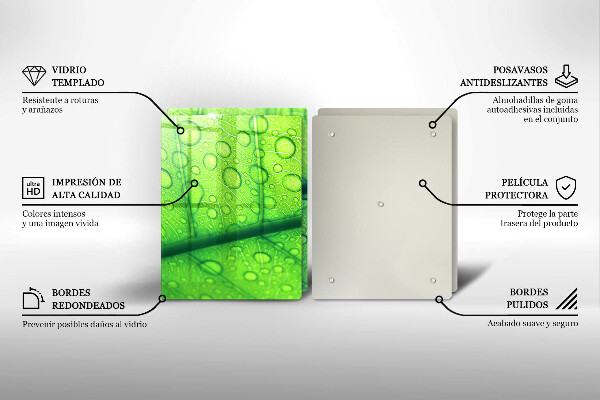 Chopping board Leaf closer