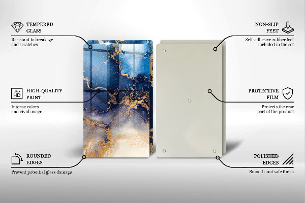 Chopping board Marble abstraction