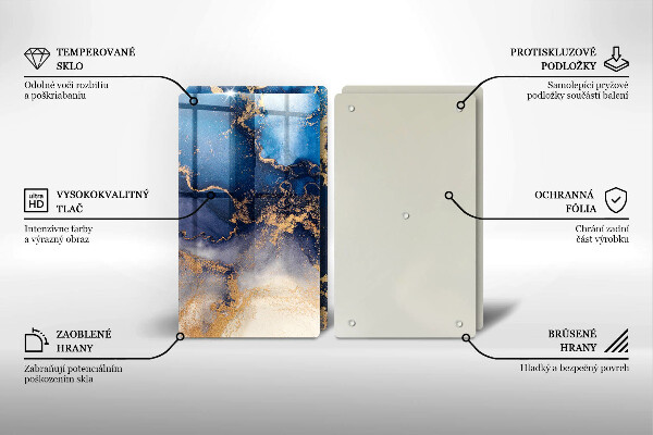 Chopping board Marble abstraction