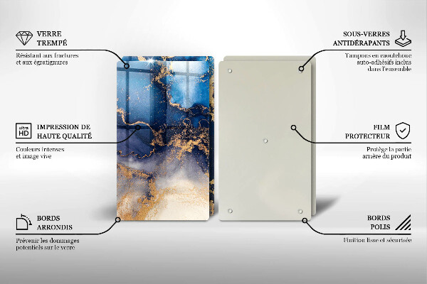 Chopping board Marble abstraction