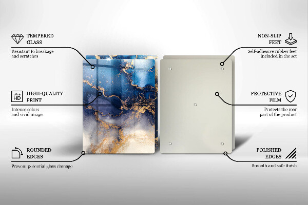 Chopping board Marble abstraction