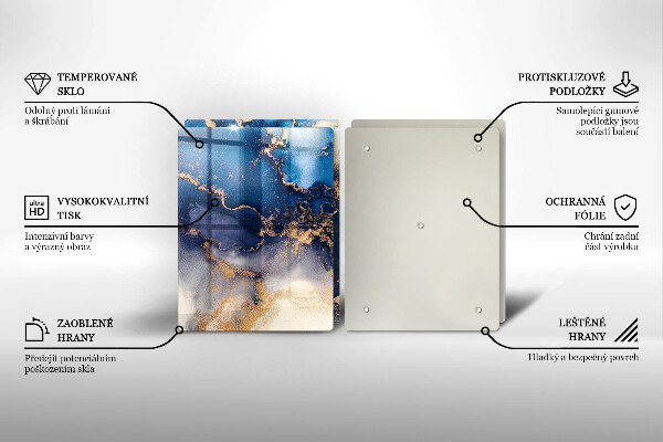 Chopping board Marble abstraction