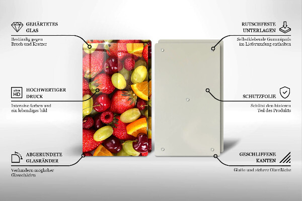 Chopping board Summer fruits