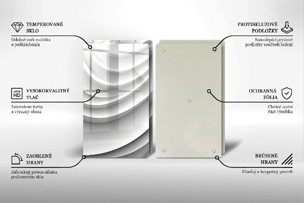 Chopping board Geometric lines