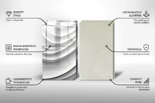 Chopping board Geometric lines