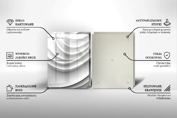 Chopping board Geometric lines
