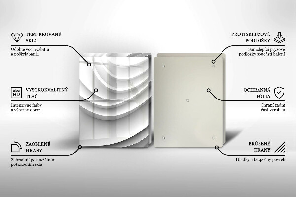 Chopping board Geometric lines
