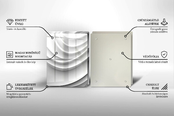 Chopping board Geometric lines