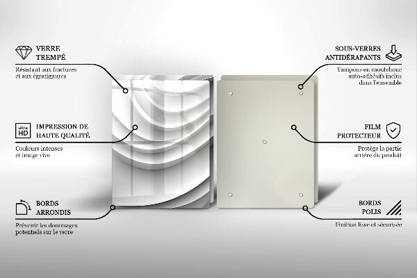 Chopping board Geometric lines