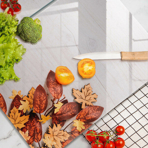 Chopping board Autumn leaves
