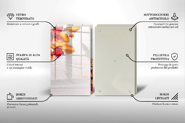 Chopping board Autumn leaves
