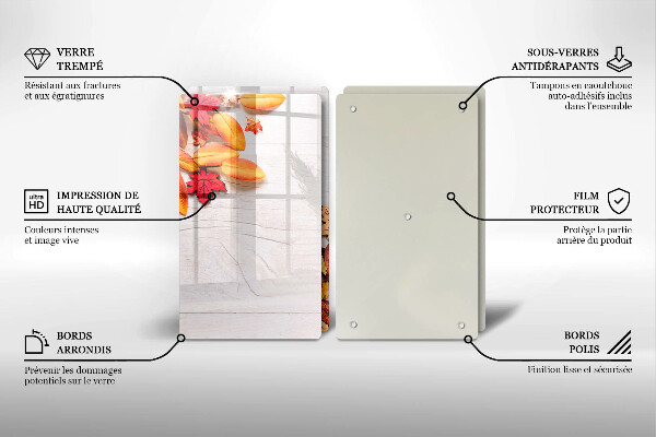 Chopping board Autumn leaves