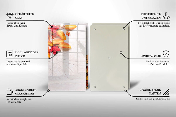 Chopping board Autumn leaves