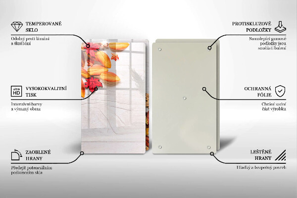 Chopping board Autumn leaves