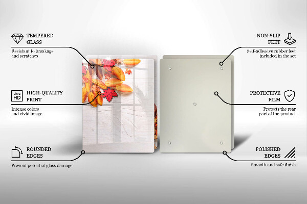 Chopping board Autumn leaves