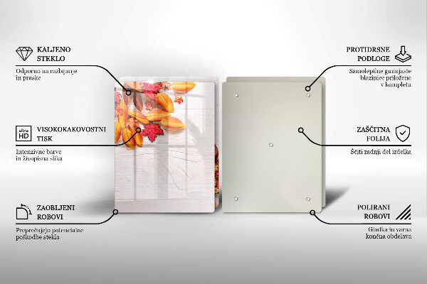 Chopping board Autumn leaves