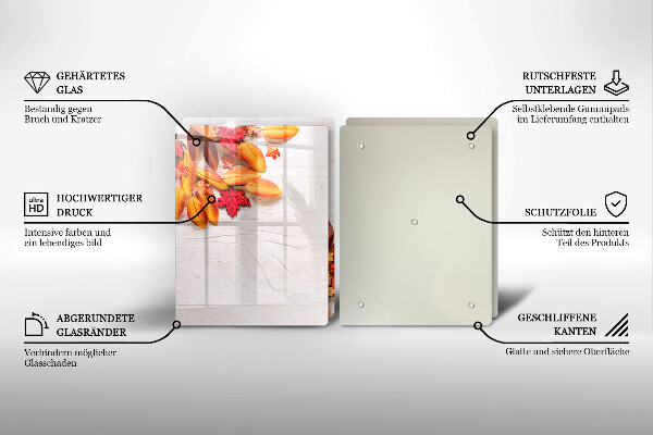 Chopping board Autumn leaves