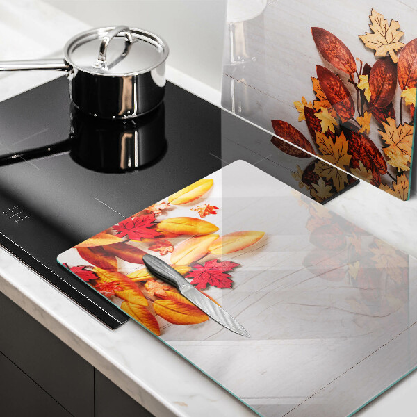Chopping board Autumn leaves