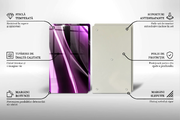 Chopping board Purple abstraction