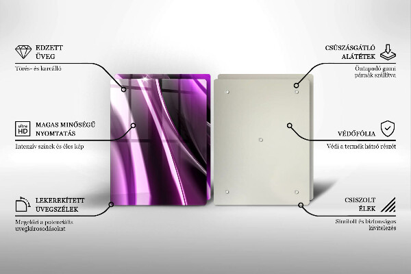 Chopping board Purple abstraction