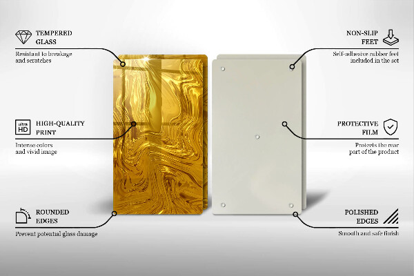 Chopping board Golden texture