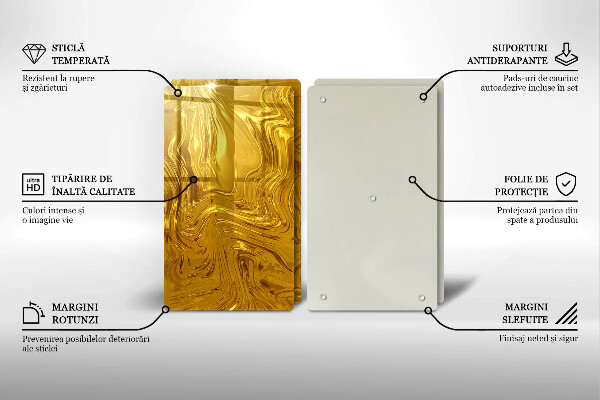 Chopping board Golden texture