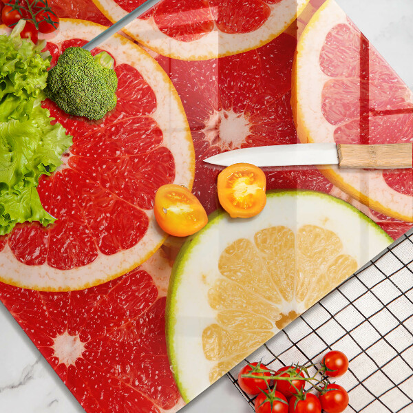 Chopping board Grapefruit slices