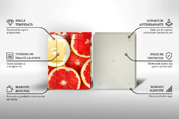 Chopping board Grapefruit slices