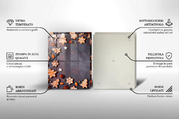 Chopping board Gingerbread Christmas