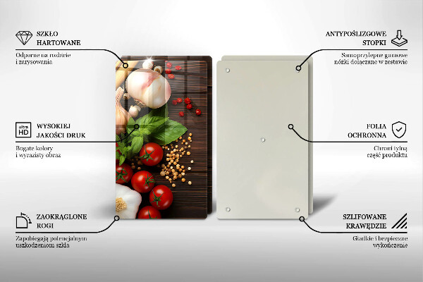 Chopping board Vegetables on the table