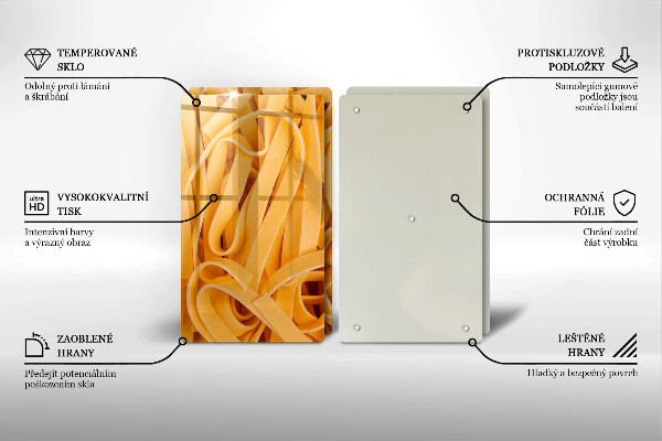Chopping board Tagliatelle pasta