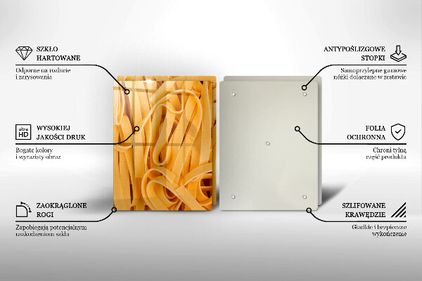 Chopping board Tagliatelle pasta
