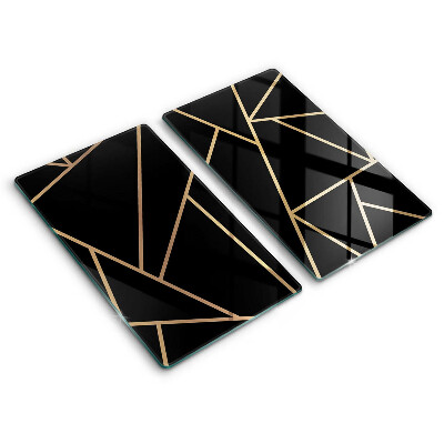 Chopping board Black abstraction