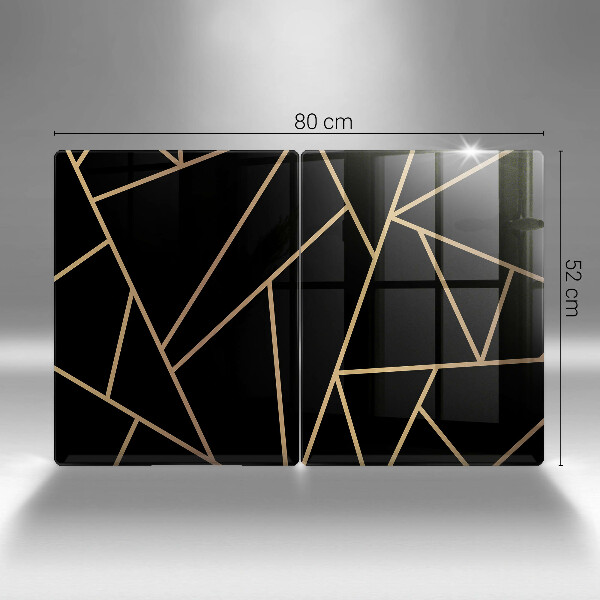 Chopping board Black abstraction