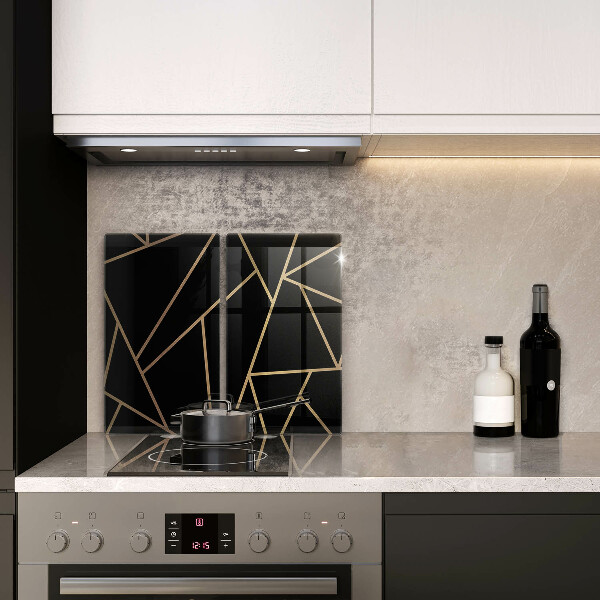 Chopping board Black abstraction