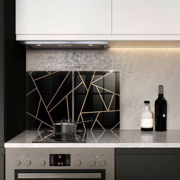 Chopping board Black abstraction