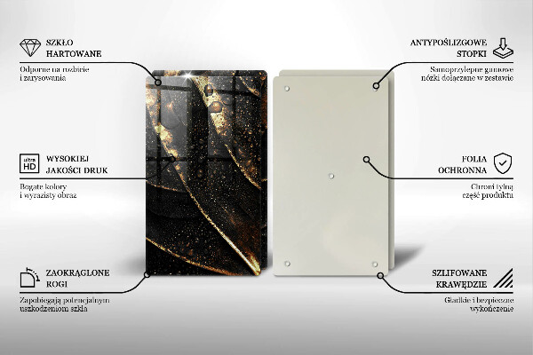 Chopping board Golden leaf