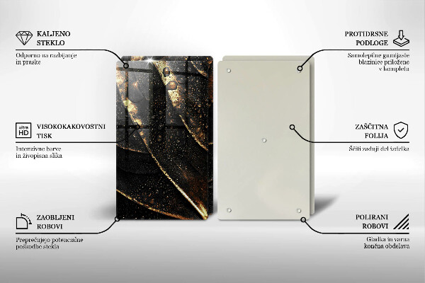 Chopping board Golden leaf