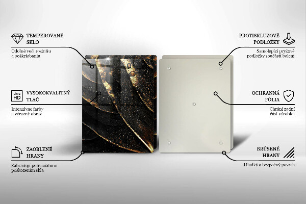 Chopping board Golden leaf