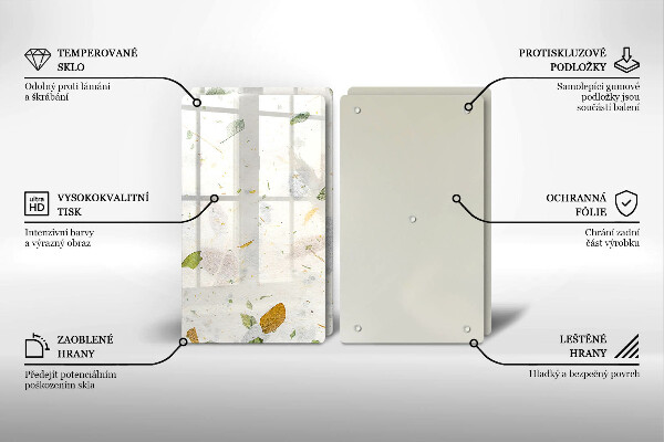 Chopping board Falling leaves