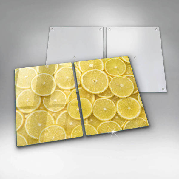 Glass chopping board Lemon fruit
